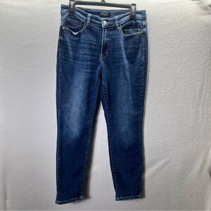 Judy Blue Boyfriend Fit Jeans Womens 7/28 Blue Denim Stretch Comfy Casual 2634